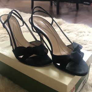 Kate Spade! Black satin heel! Lightly used!